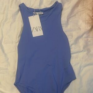 Zara light blue bodysuit